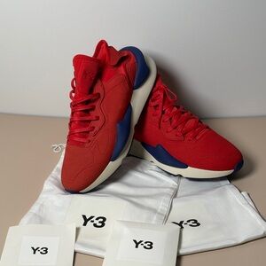 Y-3 Kaiwa  Red and Blue Sneakers
